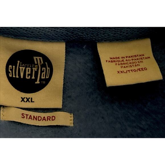 Levi’s Silver Tab Blue Sweatshirt Mens Size XXL Vintage - Picture 6 of 10